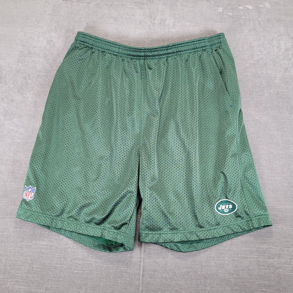 NFL New York Jets Vintage Reebok On Field Mesh Shorts Green XL Football